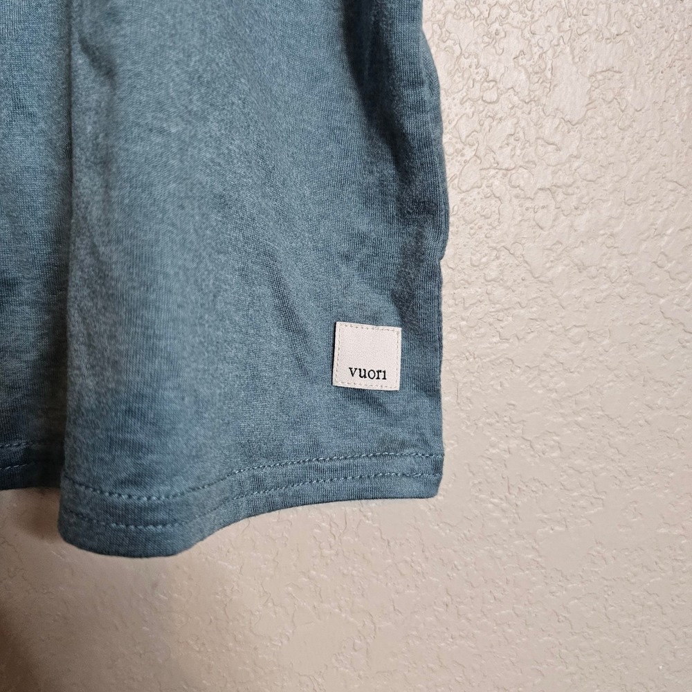 Vuori Energy Tank Top Womens Small  Blue Green Heathered Sleeveless - Picture 2 of 6